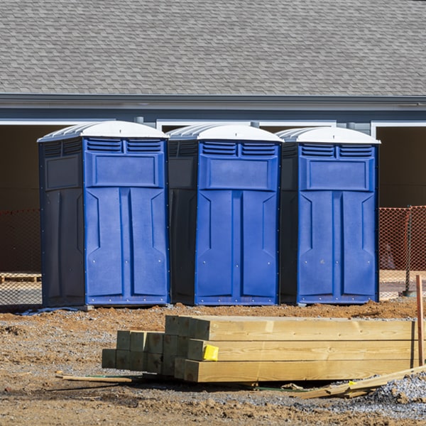 how often are the portable toilets cleaned and serviced during a rental period in Jean NV